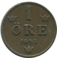 1 ORE 1895 SWEDEN Coin #AD366.2.U.A - Sweden