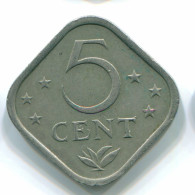 5 CENTS 1974 ANTILLES NÉERLANDAISES Nickel Colonial Pièce #S12220.F.A - Netherlands Antilles