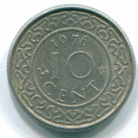10 CENTS 1976 SURINAME Nickel Moneda #S13302.E.A - Suriname 1975 - ...