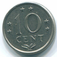 10 CENTS 1970 NIEDERLÄNDISCHE ANTILLEN Nickel Koloniale Münze #S13377.D.A - Niederländische Antillen