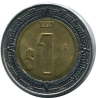 1 PESO 1997 MEXIKO MEXICO Münze #AH504.5.D.A - Mexico