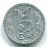 5 CENTIMES 1921 FRANKREICH FRANCE COMMERCE CHAMBER VF/XF #FR1214.5.D.A - 5 Centimes