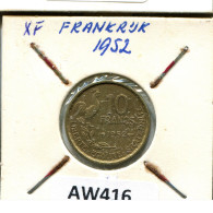 10 FRANCS 1952 FRANCE Coin #AW416.U.A - 10 Francs