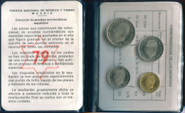 ESPAÑA SPAIN 1975*79 MINT SET 4 Moneda #SET1133.2.E.A - Ongebruikte Sets & Proefsets