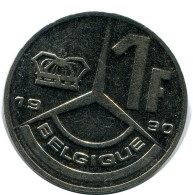 1 FRANC 1990 FRENCH Text BELGIUM Coin #AZ350.U.A - 1 Franc