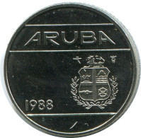 10 CENTS 1988 ARUBA Pièce (From BU Mint Set) #AH073.F.A - Aruba
