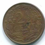 2 1/2 CENT 1965 CURACAO NEERLANDÉS NETHERLANDS Bronze Colonial Moneda #S10227.E.A - Curacao