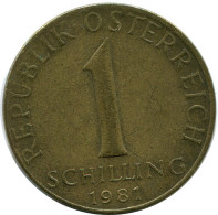 1 SCHILLING 1981 AUSTRIA Moneda #AZ574.E.A - Autriche