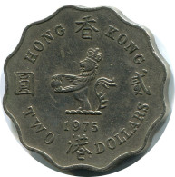 2 DOLLARS 1975 HONG KONG Pièce #AZ149.F.A - Hong Kong