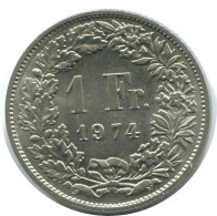1 FRANC 1974 SWITZERLAND Coin HELVETIA #AD996.2.U.A - Sonstige & Ohne Zuordnung