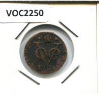 1734 HOLLAND VOC DUIT NEERLANDÉS NETHERLANDS INDIES #VOC2250.7.E.A - Nederlands-Indië