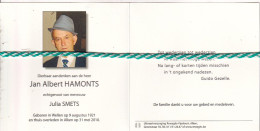 Jan Albert Hamonts-Smets, Wellen 1921, Alken 2010. Foto - Overlijden