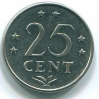 25 CENTS 1975 NETHERLANDS ANTILLES Nickel Colonial Coin #S11634.U.A - Netherlands Antilles