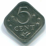 5 CENTS 1982 ANTILLAS NEERLANDESAS Nickel Colonial Moneda #S12360.E.A - Niederländische Antillen