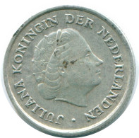 1/10 GULDEN 1960 ANTILLAS NEERLANDESAS PLATA Colonial Moneda #NL12277.3.E.A - Antillas Neerlandesas