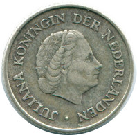 1/4 GULDEN 1970 NIEDERLÄNDISCHE ANTILLEN SILBER Koloniale Münze #NL11672.4.D.A - Niederländische Antillen