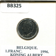 1 FRANC 1996 FRENCH Text BELGIQUE BELGIUM Pièce #BB325.F.A - 1 Franc