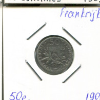 50 CENTIMES 1901 FRANCIA FRANCE Moneda #AM213.E.A - 50 Centimes