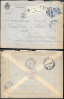 Italy Rome Registered Commercial Cover To Germany 1913. Ferrovie Dello Stato - Afgestempeld