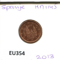 2 EURO CENTS 2013 SPAIN Coin #EU354.U.A - Spagna