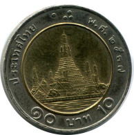 10 BAHT 2003 THAILAND BIMETALLIC Münze #AR878.D.A - Thailand