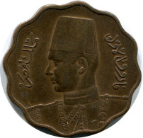10 MILLIEMES 1943 EGIPTO EGYPT Islámico Moneda #AK029.E.A - Egypte