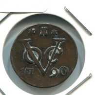 1790 ZEALAND VOC DUIT IINDES NÉERLANDAIS NETHERLANDS NEW YORK COLONIAL PENNY #VOC1966.10.F.A - Niederländisch-Indien