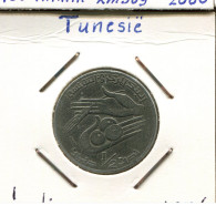 1/2 DINAR 1976 TÚNEZ TUNISIA Moneda #AP835.2.E.A - Tunisia