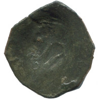 Authentique Original Antique BYZANTIN EMPIRE Trachy Pièce 1.1g/19mm #AG684.4.F.A - Bizantinas