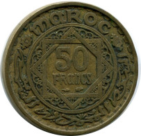 50 CENTIMES ND 1921 MOROCCO Yusuf Münze #AH632.3.D.A - Marocco