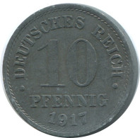 10 PFENNIG 1917 ALEMANIA Moneda GERMANY #AE409.E.A - 10 Pfennig