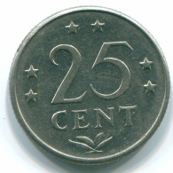 25 CENTS 1970 ANTILLAS NEERLANDESAS Nickel Colonial Moneda #S11440.E.A - Niederländische Antillen