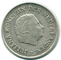 1/4 GULDEN 1962 NIEDERLÄNDISCHE ANTILLEN SILBER Koloniale Münze #NL11181.4.D.A - Antillas Neerlandesas
