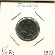1/2 FRANC 1977 FRANCIA FRANCE Moneda #AM249.E.A - 1/2 Franc