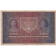 Billet, Pologne, 5000 Marek, 1920, 1920-02-07, KM:31, TB - Poland