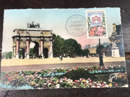 VIET  NAM Post Card World And Vietnam Old Post Card F D C Before 1959(FLORALIES PARISIENNES)1 Pcs Good Quality - Viêt-Nam