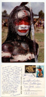 Papua New Guinea 1983 Postcard - Young Bena, Eastern Highlands; Goroka Postmark; 5t. Coral & 40t. Headdress Stamps - Papouasie-Nouvelle-Guinée