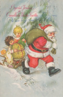 BABBO NATALE Natale Vintage Cartolina CPSMPF #PAJ413.A - Santa Claus
