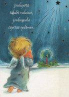 ANGELO Buon Anno Natale Vintage Cartolina CPSM #PAJ208.A - Engel