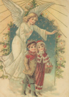 ANGELO Buon Anno Natale Vintage Cartolina CPSM #PAJ203.A - Engel