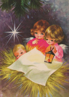 ENGEL WEIHNACHTSFERIEN Feiern & Feste Vintage Ansichtskarte Postkarte CPSM #PAH732.A - Anges