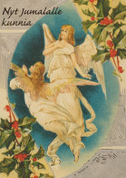 ANGELO Buon Anno Natale Vintage Cartolina CPSM #PAH404.A - Anges