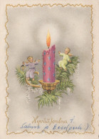 ANGEL CHRISTMAS Holidays Vintage Postcard CPSM #PAH126.A - Angels