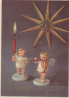 ANGEL CHRISTMAS Holidays Vintage Postcard CPSM #PAH110.A - Angels