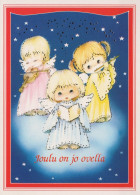 ANGELO Buon Anno Natale Vintage Cartolina CPSM #PAG955.A - Angels