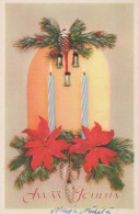 Happy New Year Christmas CANDLE Vintage Postcard CPSMPF #PKD090.A - Nouvel An
