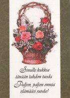 FLEURS Vintage Carte Postale CPSM #PBZ617.A - Flowers