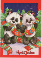 Buon Anno Natale ORSACCHIOTTO Vintage Cartolina CPSM #PAU693.A - Nouvel An