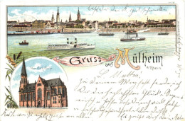 Gruss Aus Mülheim Am Rhein - Litho - Köln - Köln