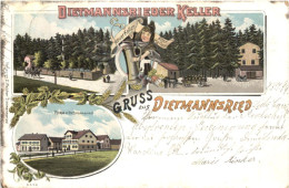 Gruss Aus Diemannsried - Dietmannsrieder Keller - Litho - Autres & Non Classés